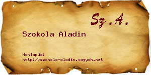Szokola Aladin névjegykártya